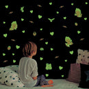 Luminous Glow In the Dark Heart Wall Stickers for Kids Baby Bedroom Decals Decor