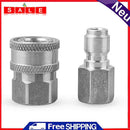 NPT 3/8 Quick Connect Fitting Pressure Washer Coupler Connector Adapter Set