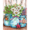 Glass Bottle Flower Oil Paint By Numbers Kit DIY Home Decoration Gift Wall