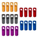 4pcs CNC Bike Tyre Presta Valve Cap Bicycle Tire Valve Dust Covers (Black)