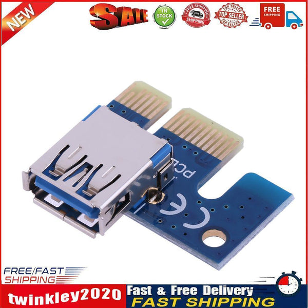 PCIe X1 Adapter PCI E 1X to USB 3.0 Female for PCI Express Riser Mining Newly