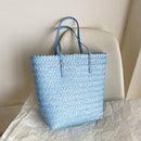 Women Woven Summer Straw Handbag Large Handmade Rattan Shoulder Shopping Bags