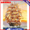 Canvas Painted Oil Paint By Numbers Sailing Boat Wall Art Modern Bedroom Decor