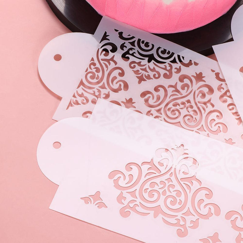 DIY Template Fondant Mold Cake Lace Border Cupcake Stencil Cake Decorating Tool