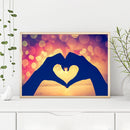 5D Full Drill Diamond Painting Kit Abstract Heart Rhinestone Drill Point Craft