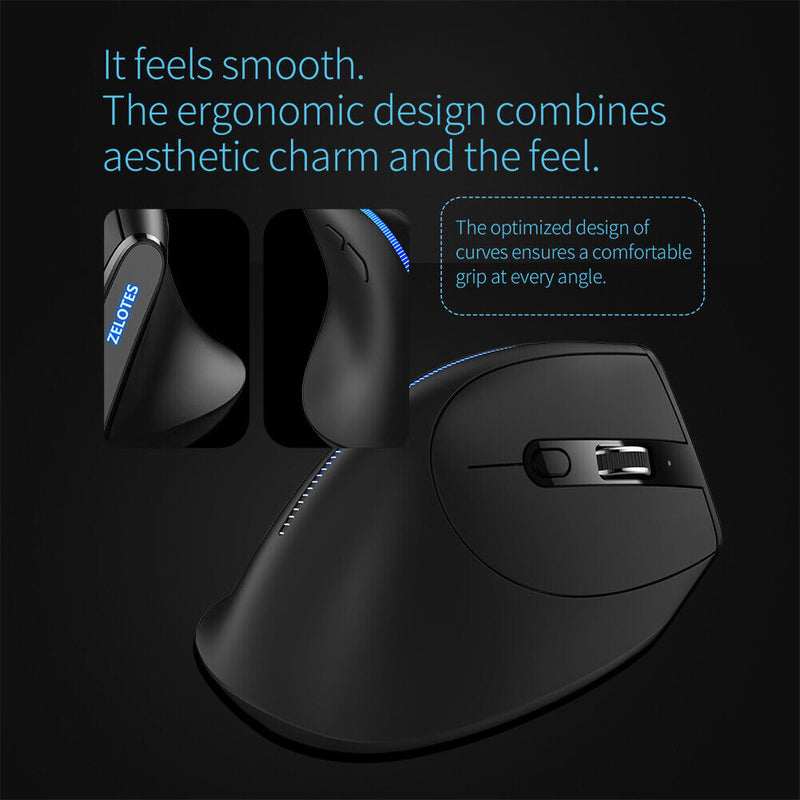 ZELOTES Wireless Mouse 6 Buttons F-36A 2.4G Wireless Mouse Computer Accessories