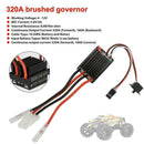 320A High Voltage Waterproof Brushed ESC Speed Controller For RC Boat Car O2K1