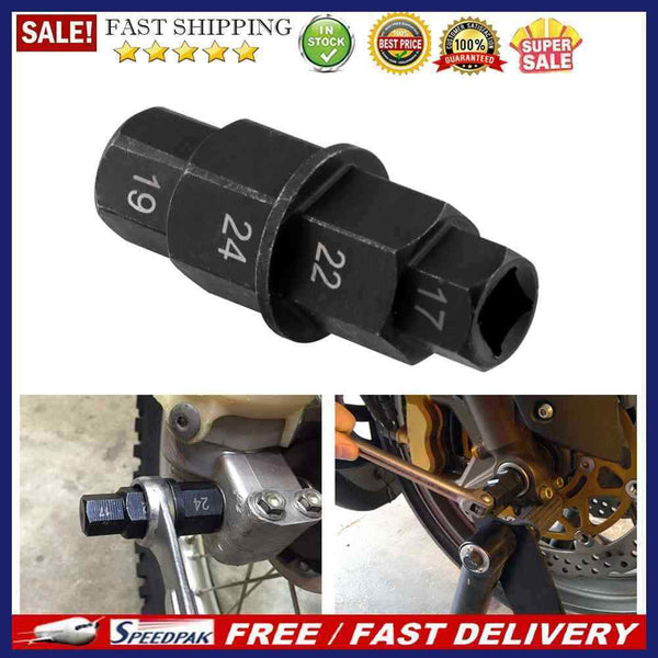 4 in 1 17mm 19mm 22mm 24mm Motorcycle Front Axle Spindle Hex Allen Key Socket