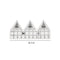 #A Acrylic Triangle Quilting Ruler DIY Hand Cloth Sewing Cutting Double Ruler