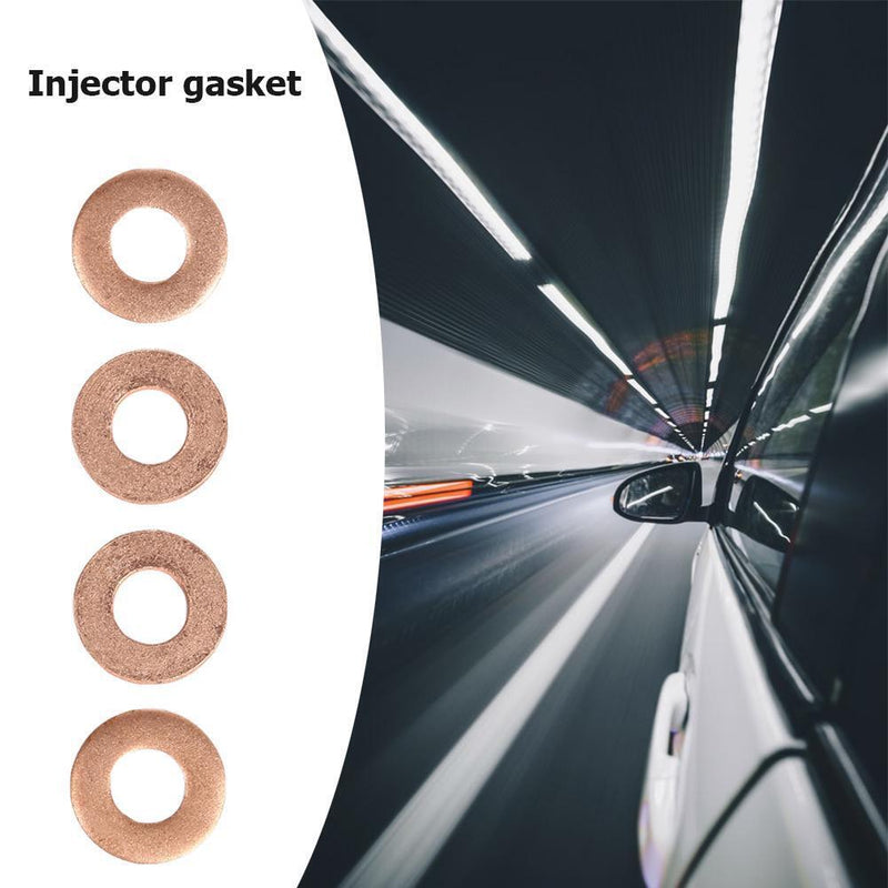 4pcs Injector Copper Washer Spacer Seal 1.6HDI O-Ring for Peugeot OE198173