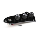 Bass Control Panel Professional Pre-wired Control Plate for Jazz Bass Guitar
