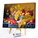 DIY Oil Paint by Numbers Fruit Hand Painted Acrylic Coloring Drawing Kit