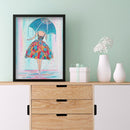 Diamond Painting Umbrella Girl Back Partial Drill Rhinestone Mosaic Art Picture