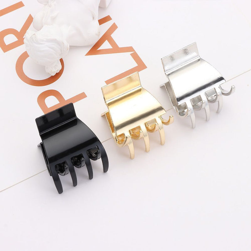 Women's Fashion Hairpin Bangs Clamp Metal Hair Claw Horsetail Clip Hair Clips
