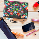 DIY Love Flower Special Shape Diamond Painting Lady Wristlet Purse Zipper Clutch