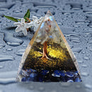 Orgonite Pyramid Orgone Energy Converter Symbolize Lucky Healing Chakra Rei