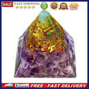 Orgone Pyramid Amethyst Peridot Crystal Healing Energy EMF Protect Meditation