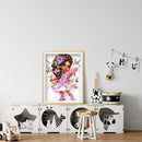 Diamond Painting Girl Full Round Drill Picture of Rhinestone DIY Drawing Kit