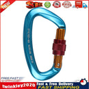 25KN Climbing Buckle Security Safety Master Lock Rock Climbing (Blue) Newly