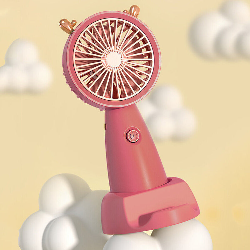 #A Mini Handheld Fan Portable Pocket Outdoor Travel Desktop Office USB Charging