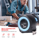 Woodworking Auto Lock Distance Measurement Ruler Retractable Steel Tape Measure