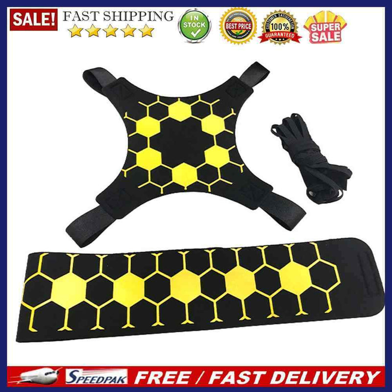 Adjustable Soccer Juggle Band Football Kick Trainer Solo Practice Elastic Bel