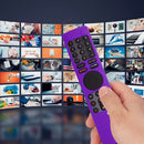 TV Stick Silicone Cover with Lanyard Remote Controller Protector (Purple)