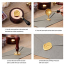 100pcs Star Sealing Wax Fire Paint Beads Grain Envelope Invitation (Purple)