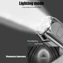 5pcs XPE LED Flashlight 3 Lighting Mode USB Charging Camp Hiking Torch