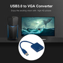 USB 3.0 to VGA Video Display Adapter 1080P Multi-Display Converter (Blue) Newly