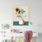 11CT Full Cross Stitch Fresh Sunflower DIY Printed Wall Art Home Decoration G