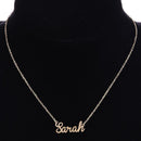 Unisex Women Men Name Collar Chain Nameplate Pendant Necklace Gift (Sarah) Newly