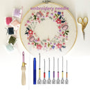 Embroidery Stitching Punch Needle Sewing Tool Set Poking Cross Stitch (A) Newly