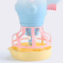 Electric Fan Bubble Gun Toys Durable Innovative Blower Design Toys (Blue)