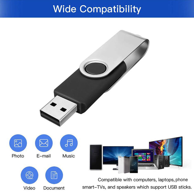 CW10001 Candy USB Flash Drive High Speed USB 2.0 Thumb Drive (4GB Black)