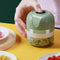 250ml Mini Electric Garlic Chopper Ginger Masher Vegetable Crusher (Green)