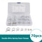 70pcs/set Assorted Double Wire Spring Clamps for Fuel Line Hose Tube 6-18mm