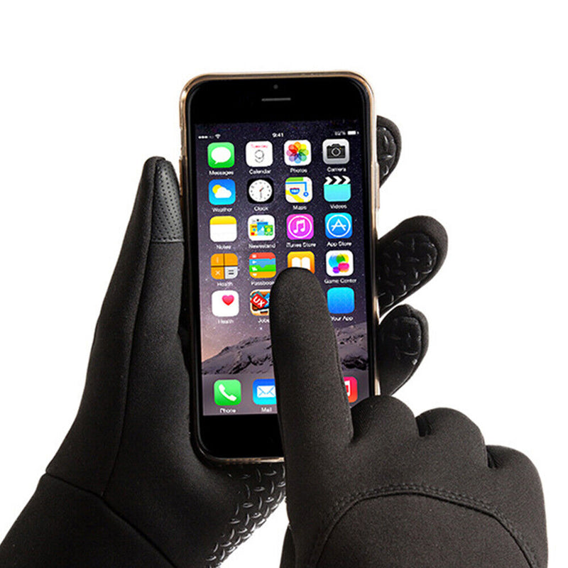 Winter Outdoor Warm Cycling Gloves Touch Screen Windproof Anti-Brief Sport Gloves