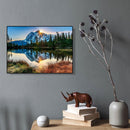 Snow Mountain DIY Painting By Numbers Kit Canvas Picture Arts Home Decor