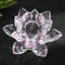 Crystal Lotus Candlestic Paperweight Ornaments Gift for Home Wedding Party Decor