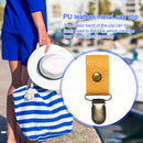 #A Summer Hat Clips on Bag Travel Hat Keeper Holder PU Backpack Luggage Duck Cli
