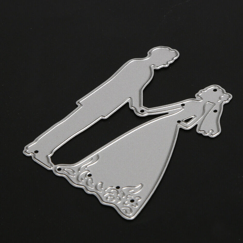 Metal Bride Groom Wedding Cutting Dies Stencils For DIY Scrapbooking Newly