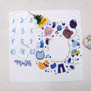 Cute Cartoon Baby Photography Blanket Calender Backdrop Cloth Photo Grops
