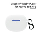Silicone Cases for Realme Buds Air3 Charging Box Protector Shell (White) Newly