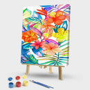 Flower Painting By Number Kit Acrylic Paints Set for Modern Wall Picture Craf