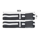 2x BFR Fitness Occlusion Bands Hip Building Blood Restriction Belt (Black) Newly