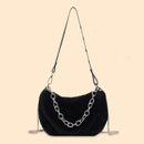 Autumn Messenger Purse Fashion Women Plush Shoulder Top-handle Bag Chain Totes