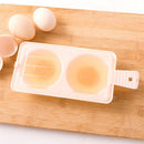 Cooker Steamer Tool Draining Egg Boiler Double Cup Egg Steamer Microwave Eggs