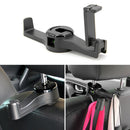 Double-Head Multifunctional Rotatable Back Seat Organizer Phone Storage Hooks