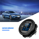 D6 Digital Voltmeter Ammeter Volt Current Panel Meter for Car Truck (Blue) Newly